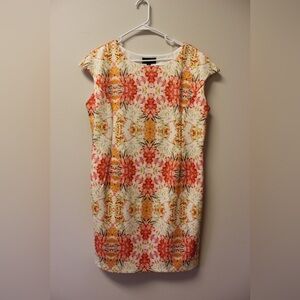 Ronni Nicole Vibrant Floral Midi Dress